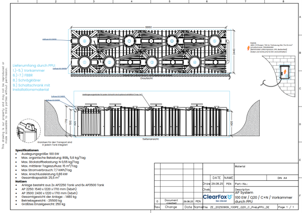 ClearFox® AP FBBR Komplettsystem (C+N - 100 EW)
