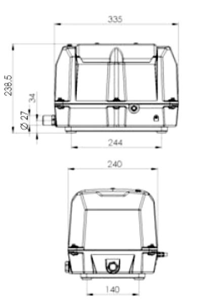 SECOH JDK S 400 Membranverdichter mit LED