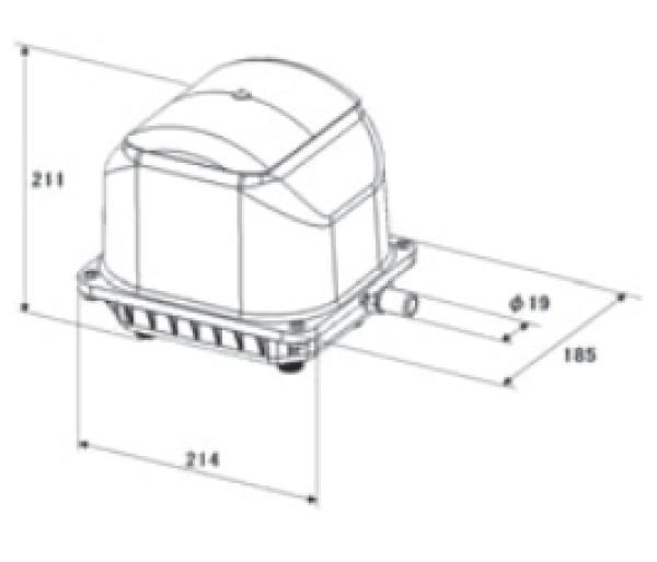 SECOH JDK S 80 Membranverdichter mit LED